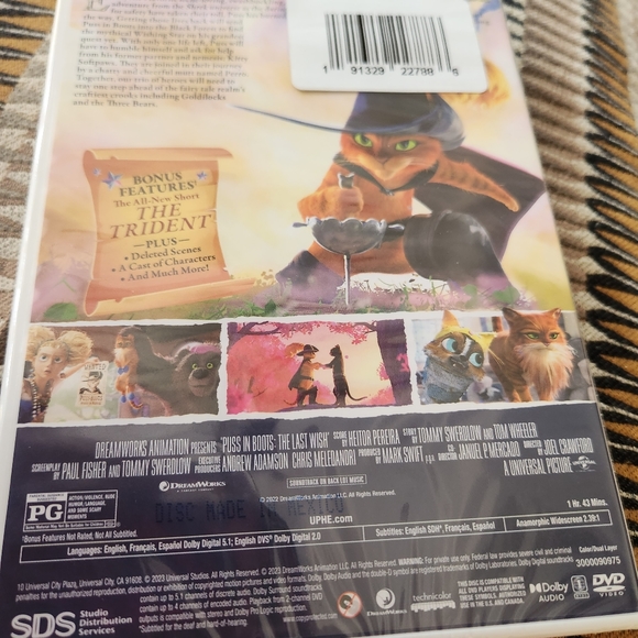 Puss & Boots dvd 'My Last Wish' - Collectors Edition. Still Sealed. - Picture 5 of 7